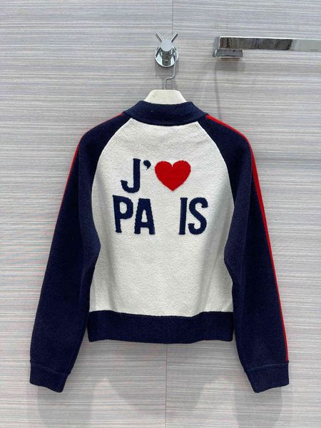 70% off 2021 early autumn new red and blue contrast color back love letter printed baseball knitted small jacket women, White;black
70% off 2021 early autumn new red and blue contrast color back love letter printed baseball knitted small jacket women, White;black