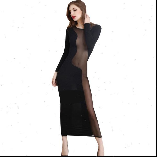 black long dress robe women sleepwear nightwear patchwork mesh see throught back hollow out party night club, Black;red
black long dress robe women sleepwear nightwear patchwork mesh see throught back hollow out party night club, Black;red