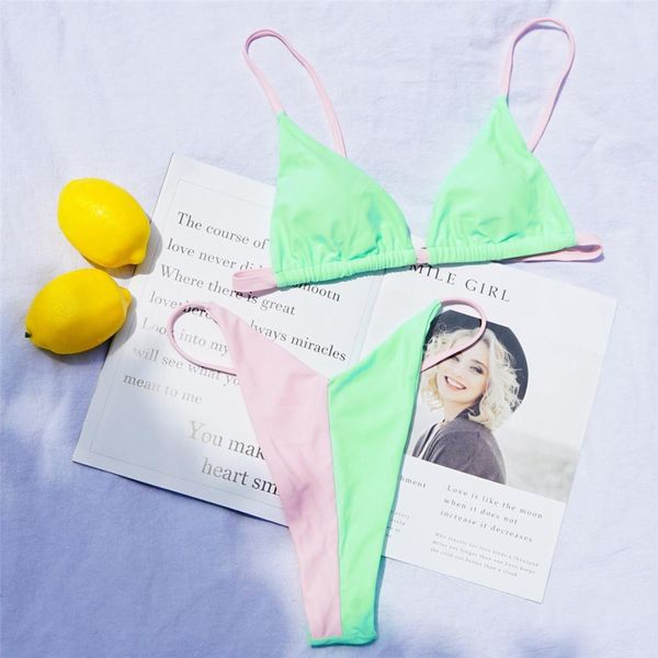 triangle bikini micro bikinis women bathing suit designer swimsuit green pink ties push up swimwear swimming suit for womenin
triangle bikini micro bikinis women bathing suit designer swimsuit green pink ties push up swimwear swimming suit for womenin