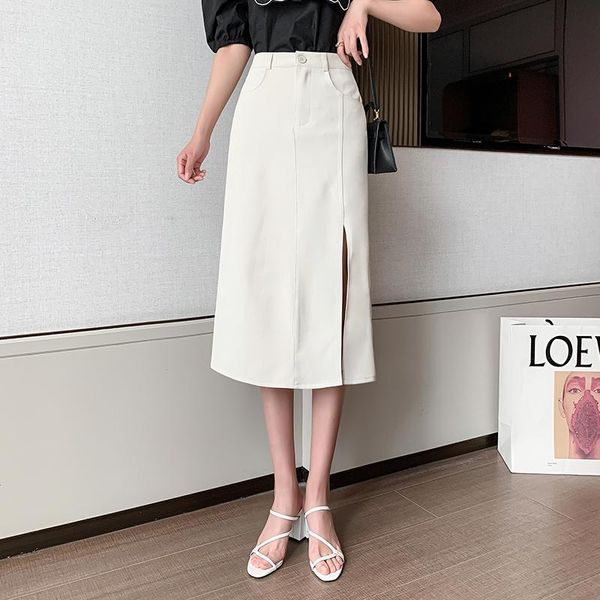 skirts 2021 spring summer skirt women high waist pockets black beige or pink slit womens casual faldas largas
skirts 2021 spring summer skirt women high waist pockets black beige or pink slit womens casual faldas largas