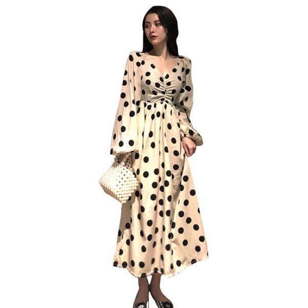 neck long maxi dress women casual beach polka dot boho fashion summer female cover up dresses, Black;gray
neck long maxi dress women casual beach polka dot boho fashion summer female cover up dresses, Black;gray