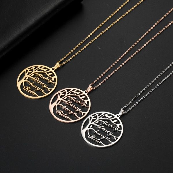 sjvsn-11 custom tree of life necklace stainless steel family name customized personalized letter round pendant chokers, Golden;silver
sjvsn-11 custom tree of life necklace stainless steel family name customized personalized letter round pendant chokers, Golden;silver