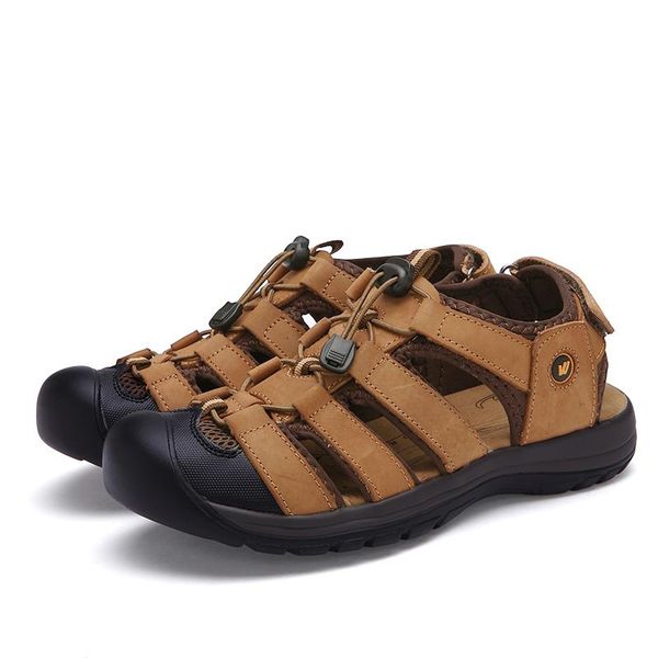 sandals handmade leather mens casual shoes summer beach man flats retro outdoor walking male sport sneakers footwear 38-45, Black
sandals handmade leather mens casual shoes summer beach man flats retro outdoor walking male sport sneakers footwear 38-45, Black