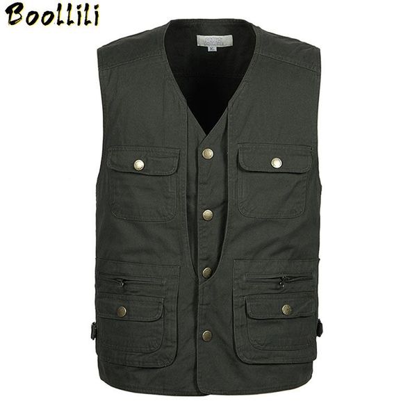 men's vests 2021 solid big size 100% cotton fabric v-neck multi pockets vest mens casual pography single-breasted loose sleeveless jack, Black;white
men's vests 2021 solid big size 100% cotton fabric v-neck multi pockets vest mens casual pography single-breasted loose sleeveless jack, Black;white