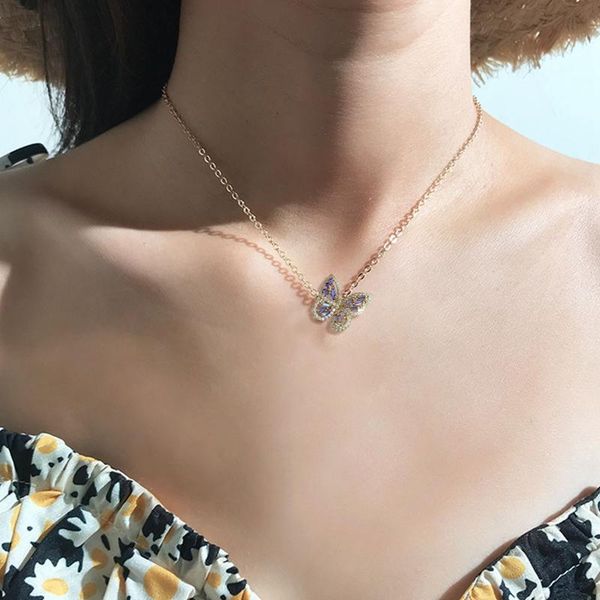 pendant necklaces design fashion jewelry exquisite copper inlaid zircon necklace beautiful butterfly party, Silver
pendant necklaces design fashion jewelry exquisite copper inlaid zircon necklace beautiful butterfly party, Silver
