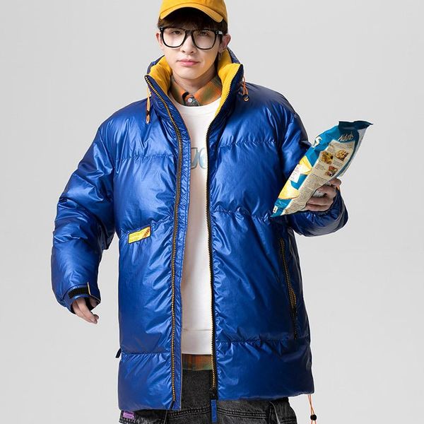 men's down & parkas custom logo autumn winter collection jacket 2021 solid color warm and comfortable casual shiny clothing, Black
men's down & parkas custom logo autumn winter collection jacket 2021 solid color warm and comfortable casual shiny clothing, Black