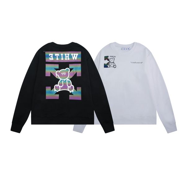winter and 2021 new autumn off colorful laser reflective bear arrow pattern sweater for men women, Black
winter and 2021 new autumn off colorful laser reflective bear arrow pattern sweater for men women, Black