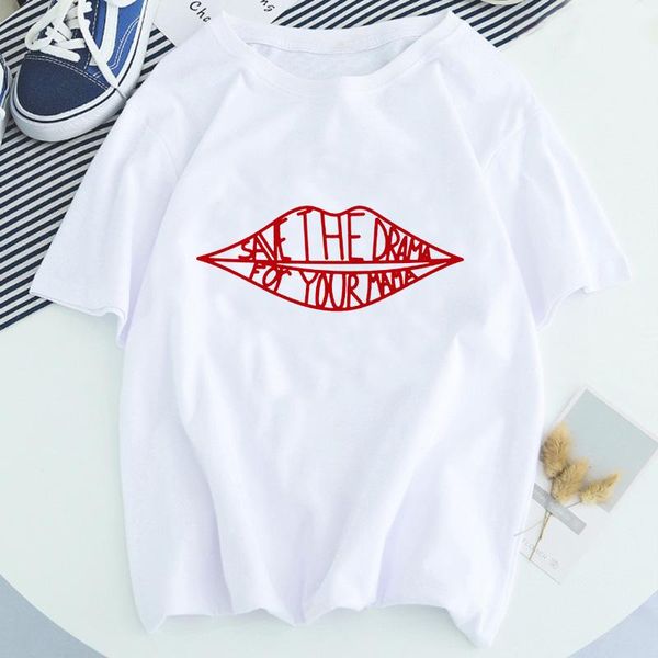 drama for your mama letter mouth graphic t-shirt aesthetic kawaii women's printing, White
drama for your mama letter mouth graphic t-shirt aesthetic kawaii women's printing, White