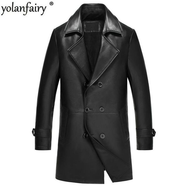 men's leather & faux jacket men genuine sheepskin coat autumn winter streetwear windbreaker long coats 5xl chaqueta lsy360 my1675, Black
men's leather & faux jacket men genuine sheepskin coat autumn winter streetwear windbreaker long coats 5xl chaqueta lsy360 my1675, Black