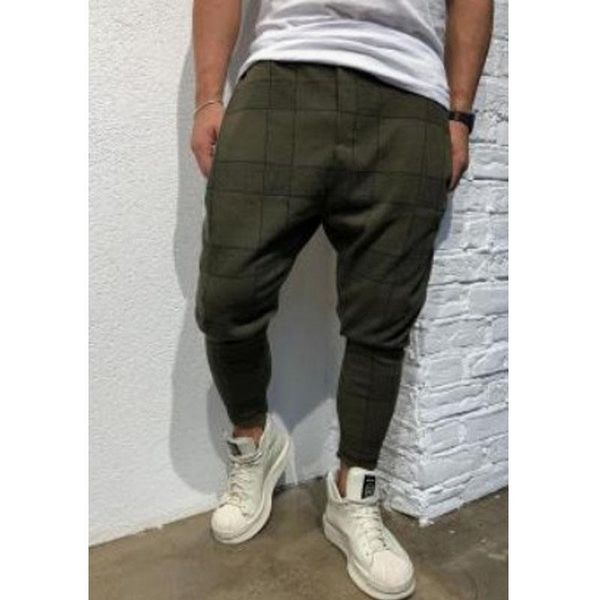 men's pants casual fitness plaid straight leg trousers pencil cargo harem mens jogger, Black
men's pants casual fitness plaid straight leg trousers pencil cargo harem mens jogger, Black