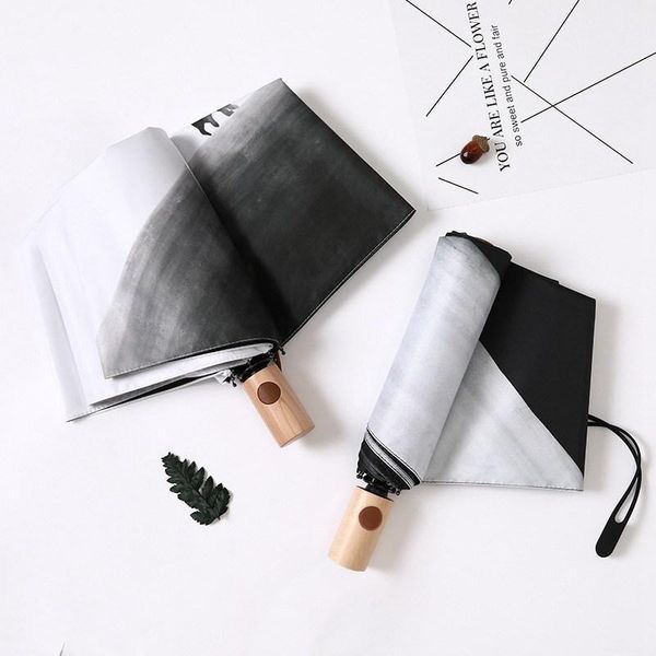 umbrellas wood handle three folding ink painting umbrella anti-uv rain women chinese style windproof female gift
umbrellas wood handle three folding ink painting umbrella anti-uv rain women chinese style windproof female gift