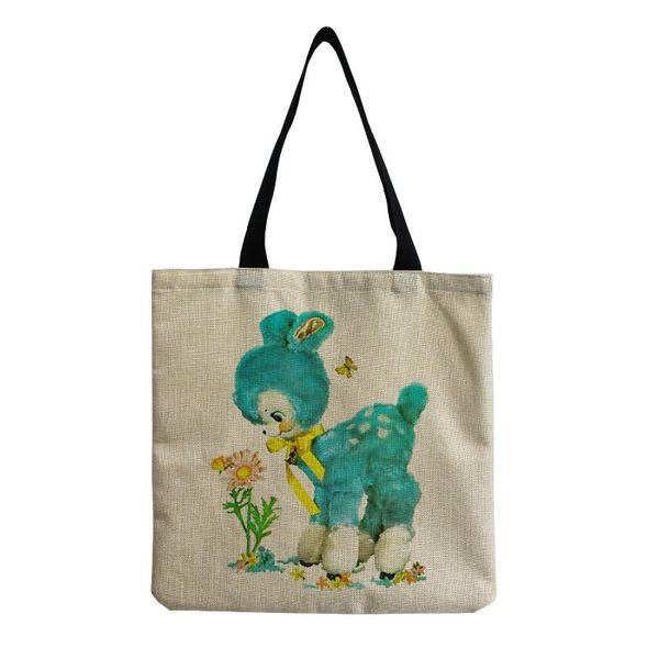 evening bags japanese style cute animal handbag green alpaca printed large capacity female shopping bag shoulder tote can custom pattern
evening bags japanese style cute animal handbag green alpaca printed large capacity female shopping bag shoulder tote can custom pattern