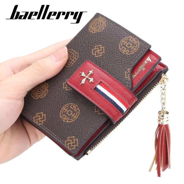 wallets baellery women's retro printing short zipper zero wallet leisure tassel multi card, Red;black
wallets baellery women's retro printing short zipper zero wallet leisure tassel multi card, Red;black