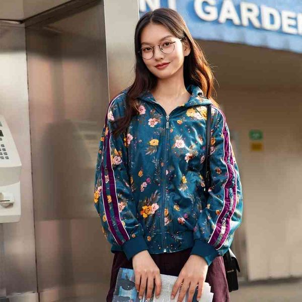 jackets women's coat hooded retro floral loose casual thin versatile short jacket eeii, Black;brown
jackets women's coat hooded retro floral loose casual thin versatile short jacket eeii, Black;brown