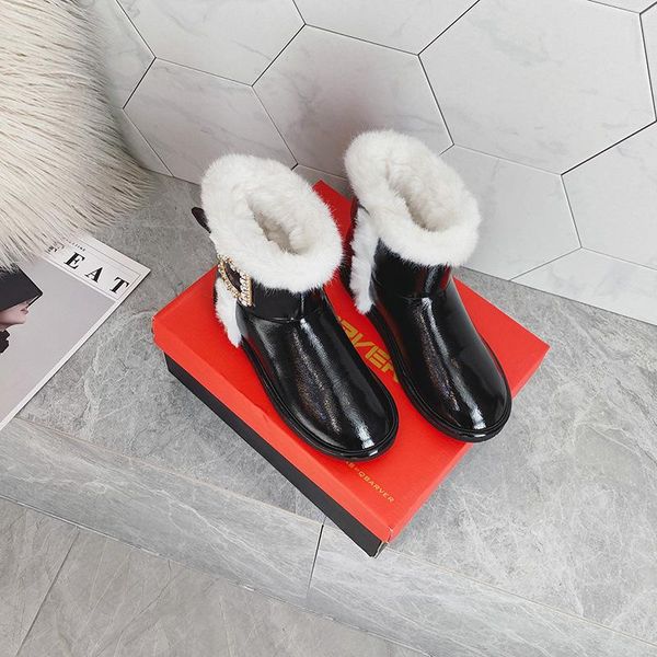 boots koovan women's rhinestone 2021 winter drill buckle fur short snow warm flat lambs wool cotton shoes girls size 43, Black
boots koovan women's rhinestone 2021 winter drill buckle fur short snow warm flat lambs wool cotton shoes girls size 43, Black
