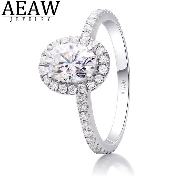 cluster rings aeaw oval cut 1.00 5x7mm df color moissanite diamond engagement ring solid real 18k white gold fine jewelry for women, Golden;silver
cluster rings aeaw oval cut 1.00 5x7mm df color moissanite diamond engagement ring solid real 18k white gold fine jewelry for women, Golden;silver