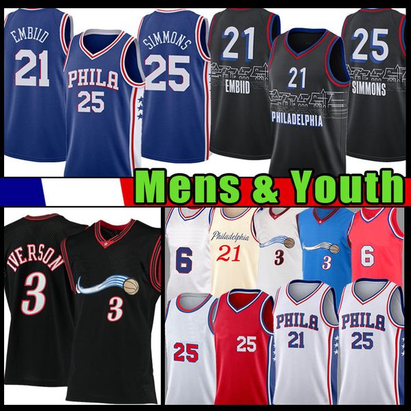 men youth kids allen 3 iverson joel 21 embiid basketball jersey ben julius simmons 6 erving georgetown mesh retro black jerseys, Black;red
men youth kids allen 3 iverson joel 21 embiid basketball jersey ben julius simmons 6 erving georgetown mesh retro black jerseys, Black;red