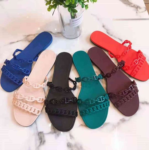 slippers summer new outer wear female h pig nose chain flat-bottomed plastic jelly on holiday by the sea beach 34v4, Black
slippers summer new outer wear female h pig nose chain flat-bottomed plastic jelly on holiday by the sea beach 34v4, Black
