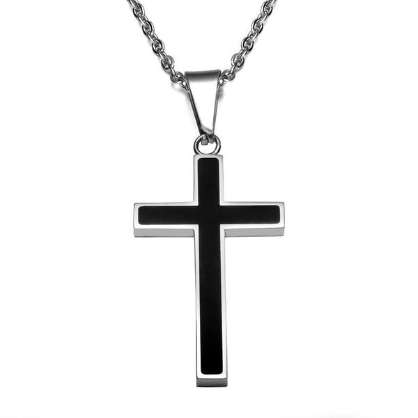 stainless steel carbon fiber cross pendants necklace for men women jewelry drop pendant necklaces, Silver
stainless steel carbon fiber cross pendants necklace for men women jewelry drop pendant necklaces, Silver