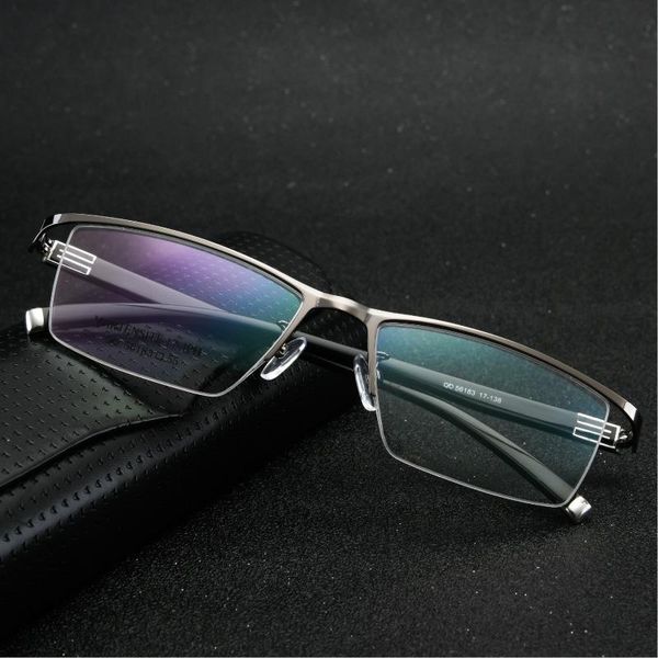 fashion sunglasses frames titanium alloy ultra light mens business half rimless glass designer eyeglasses optical, Black
fashion sunglasses frames titanium alloy ultra light mens business half rimless glass designer eyeglasses optical, Black
