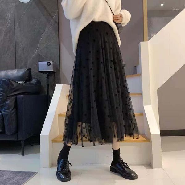 skirts 2021 women spring summer casual embroidery maxi skirt lady a-line elastic high waist female vintage sweet mesh faldas e539, Black
skirts 2021 women spring summer casual embroidery maxi skirt lady a-line elastic high waist female vintage sweet mesh faldas e539, Black
