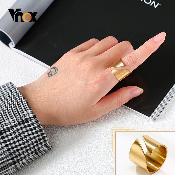 cluster rings vnox chic geometric for women, 15mm wide gold tone stainless steel wedding bands, rock punk finger gifts her jewelry, Golden;silver
cluster rings vnox chic geometric for women, 15mm wide gold tone stainless steel wedding bands, rock punk finger gifts her jewelry, Golden;silver
