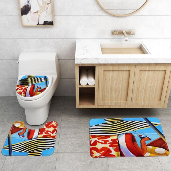 bath mats 3d bathroom curtain set durable waterproof fabric shower curtains toilet cover mat non-slip rug doormat carpet
bath mats 3d bathroom curtain set durable waterproof fabric shower curtains toilet cover mat non-slip rug doormat carpet