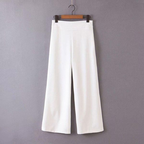 women's pants & capris xq8-50-9160 european and american fashion tall waist slacks, Black;white
women's pants & capris xq8-50-9160 european and american fashion tall waist slacks, Black;white