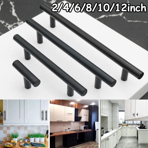handles & pulls 2~12 inches furniture stainless steel black t-type drawer cabinet wardrobe door pull handle hardware
handles & pulls 2~12 inches furniture stainless steel black t-type drawer cabinet wardrobe door pull handle hardware