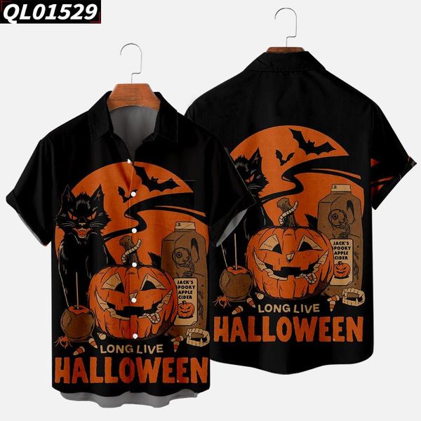 men's casual shirts halloween black cat print shirt short sleeve turn-down-collar streetwear oversize 4xl, White;black
men's casual shirts halloween black cat print shirt short sleeve turn-down-collar streetwear oversize 4xl, White;black