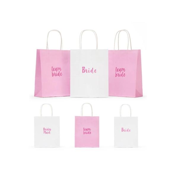 gift wrap 2021 design 12pcs /set hen and wedding party decoration accessory white pink paper bag team bride candy box
gift wrap 2021 design 12pcs /set hen and wedding party decoration accessory white pink paper bag team bride candy box