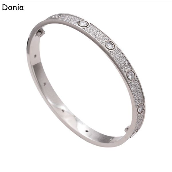 donia jewelry luxury bangle screwdriver gypsophila exaggerated titanium steel micro-inlaid zircon gifts from european and american fashion d, Black
donia jewelry luxury bangle screwdriver gypsophila exaggerated titanium steel micro-inlaid zircon gifts from european and american fashion d, Black