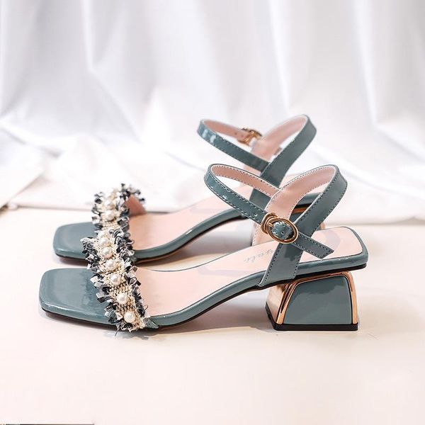 pearl knitted open toe fairy sandals women buckle thick high heels zapatos bead multicolor tassel gladiator sandalias femme, Black
pearl knitted open toe fairy sandals women buckle thick high heels zapatos bead multicolor tassel gladiator sandalias femme, Black