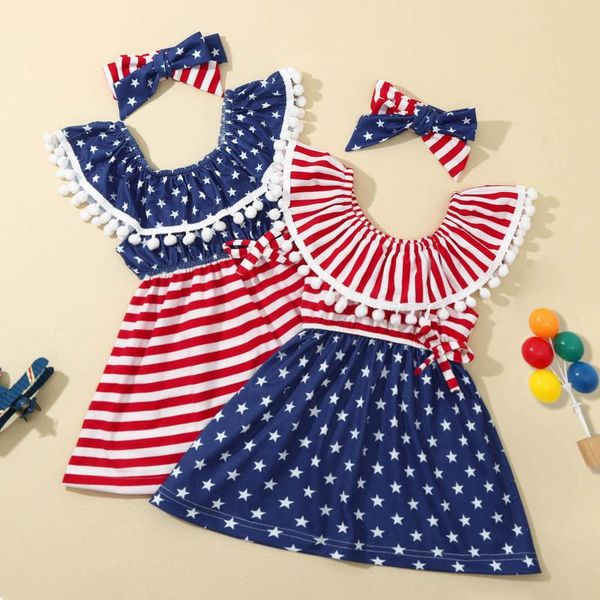 girl's dresses 2pc toddler baby girls clothes summer 4th-of-july stars and striped headbands printed princess dress, Red;yellow
girl's dresses 2pc toddler baby girls clothes summer 4th-of-july stars and striped headbands printed princess dress, Red;yellow