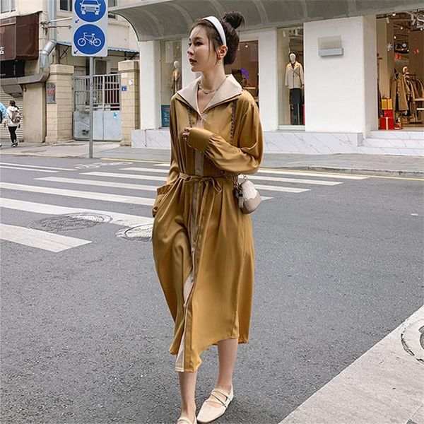 casual dresses spring loose large size waist slimming temperament over the knee design shirt long-sleeved dress women's clothing, Black;gray
casual dresses spring loose large size waist slimming temperament over the knee design shirt long-sleeved dress women's clothing, Black;gray