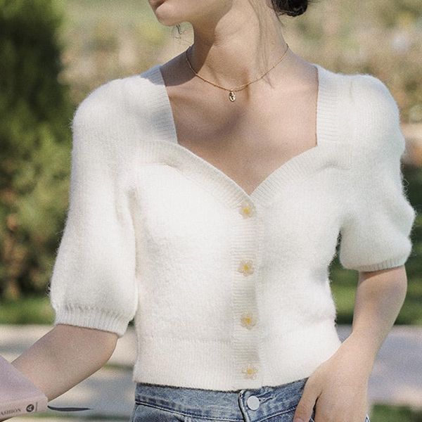women's knits & tees white cardigan women summer 2021 cropped purple sweater shirt fashion puff sleeve v neck single breasted knitted
women's knits & tees white cardigan women summer 2021 cropped purple sweater shirt fashion puff sleeve v neck single breasted knitted
