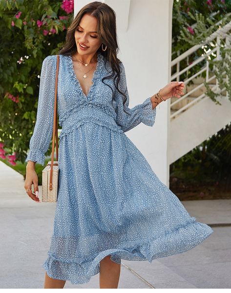 autumn winter ladies v neck print medium long dress women casual butterfly sleeve high waist chiffon chic dresses, Black;gray
autumn winter ladies v neck print medium long dress women casual butterfly sleeve high waist chiffon chic dresses, Black;gray