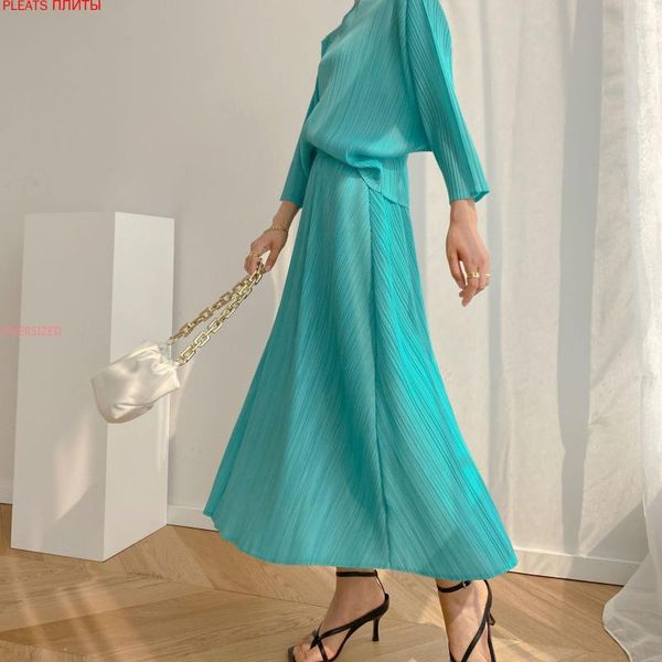 summer ins miyake folds all-match casual large size slimming age-reducing mid-length skirt pleats skirts, Black
summer ins miyake folds all-match casual large size slimming age-reducing mid-length skirt pleats skirts, Black