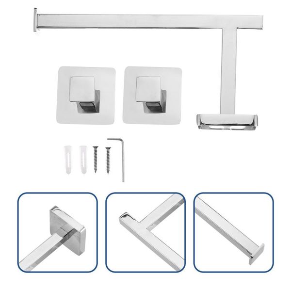 toilet paper holders stainless steel roll racks coat wall hooks home storage holder (silver)
toilet paper holders stainless steel roll racks coat wall hooks home storage holder (silver)