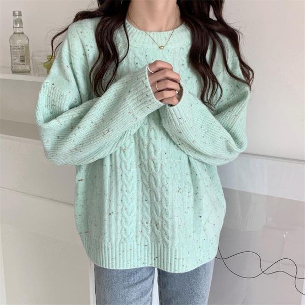 women's sweaters sweater pullovers autumn and winter loose pullover knitwear o neck solid color korean style outerwear twisted top, White;black
women's sweaters sweater pullovers autumn and winter loose pullover knitwear o neck solid color korean style outerwear twisted top, White;black