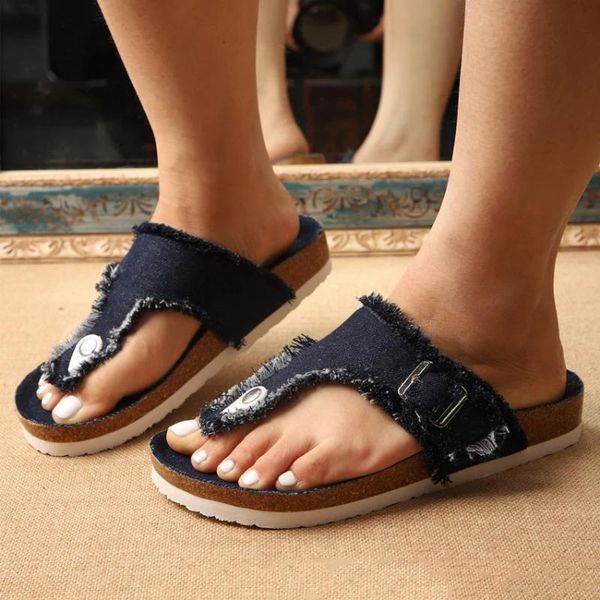 slippers women's solid color female wedges flip flops shoes summer flat canvas metal buckle comfort casual footwear, Black
slippers women's solid color female wedges flip flops shoes summer flat canvas metal buckle comfort casual footwear, Black