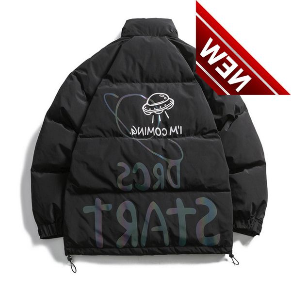 hip hop ufo laser colorful reflective print down coats 2021 mens jacket harajuku winter padded warm outwear men clothing, Black
hip hop ufo laser colorful reflective print down coats 2021 mens jacket harajuku winter padded warm outwear men clothing, Black