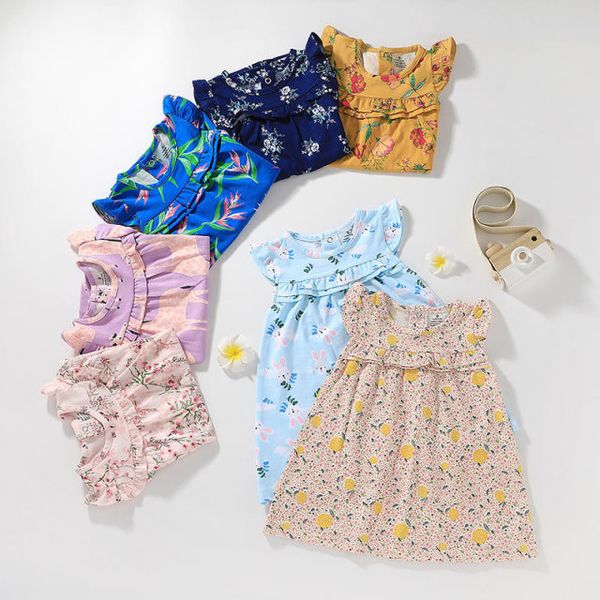 baby girls flutter sleeves cotton dresses summer kids clothes for boutique 0-3t girls sleeveles casual floral dresses, Red;yellow
baby girls flutter sleeves cotton dresses summer kids clothes for boutique 0-3t girls sleeveles casual floral dresses, Red;yellow