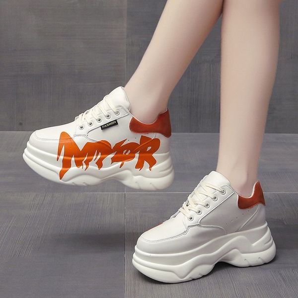 Spring Women Platform Sneakers Designers Brand Breathable Chunky Vulcanize Shoes Woman Leather Casual Autumn Dad Shoes Trainers, White
Spring Women Platform Sneakers Designers Brand Breathable Chunky Vulcanize Shoes Woman Leather Casual Autumn Dad Shoes Trainers, White
