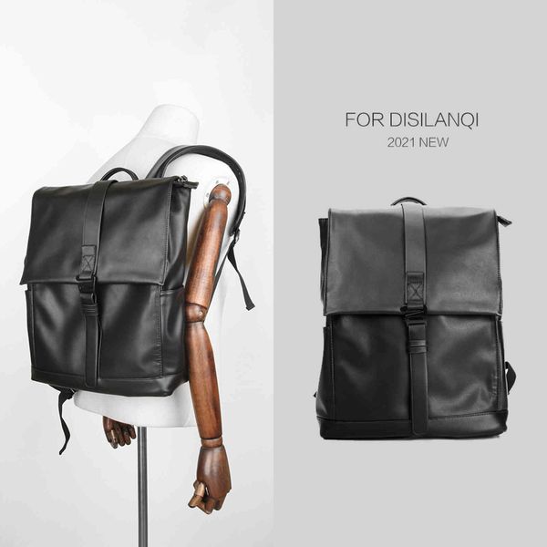 bags handbag 2021 men's bag korean fashion casual backpack pu leather black computer, Black;red
bags handbag 2021 men's bag korean fashion casual backpack pu leather black computer, Black;red