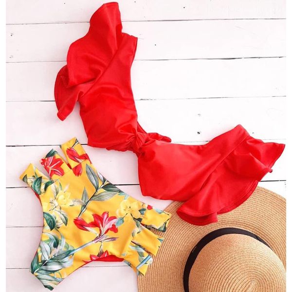 women's swimwear two-pieces women floral push-up padded bra ruffles bandage bikini set swimsuit bathing suit beachwear biquini, White;black
women's swimwear two-pieces women floral push-up padded bra ruffles bandage bikini set swimsuit bathing suit beachwear biquini, White;black