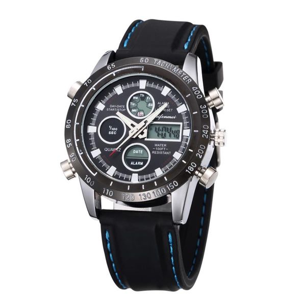 wristwatches shifenmei s1122 men watches quartz genuine leather strap double display wrist daily relogio, Slivery;brown
wristwatches shifenmei s1122 men watches quartz genuine leather strap double display wrist daily relogio, Slivery;brown