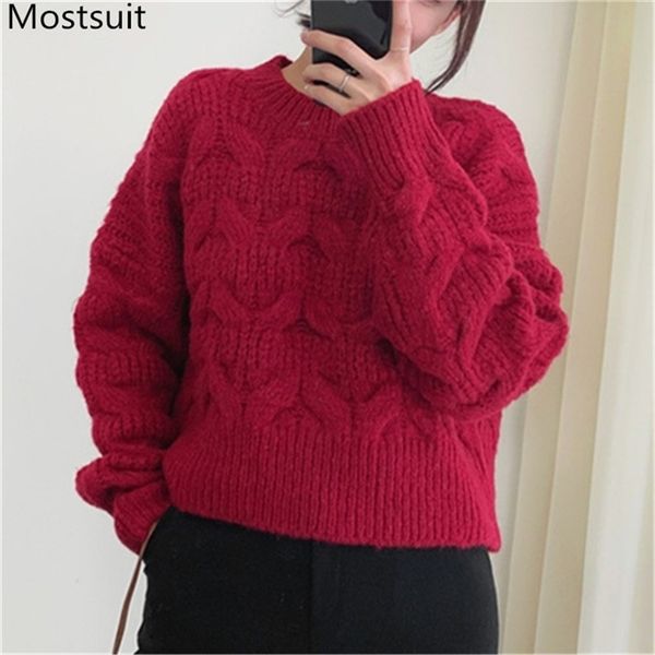 autumn twisted knitted korean sweaters pullovers women long sleeve o-neck warm solid fashion casual ladies 210513, Black
autumn twisted knitted korean sweaters pullovers women long sleeve o-neck warm solid fashion casual ladies 210513, Black