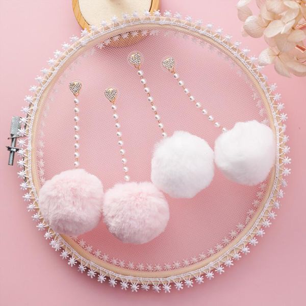 drop earrings korean long pearl tassel cotton fur ball cute shiny rhinestone love heart women jewelry gifts dangle & chandelier, Silver
drop earrings korean long pearl tassel cotton fur ball cute shiny rhinestone love heart women jewelry gifts dangle & chandelier, Silver