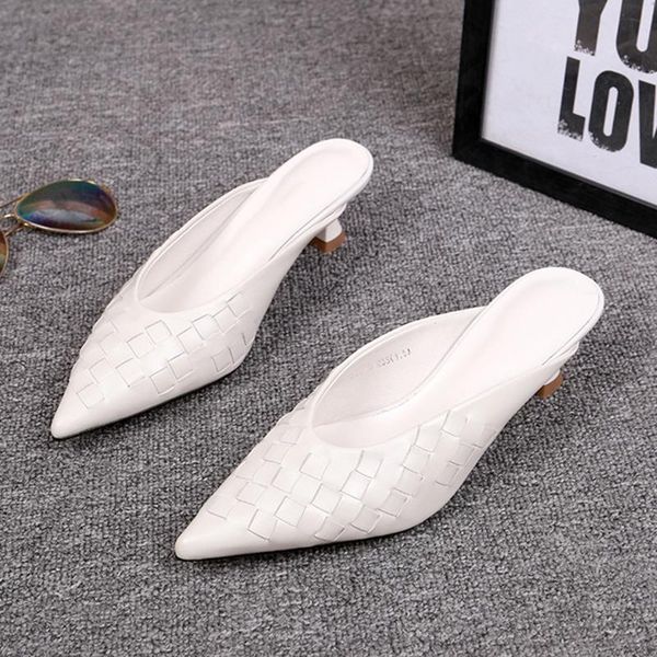 dress shoes pointed toe braided high heel pumps night club runway party slippers quality leather household outdoor woman, Black
dress shoes pointed toe braided high heel pumps night club runway party slippers quality leather household outdoor woman, Black